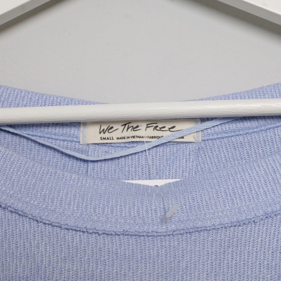 NWT: Free People Long sleeve Light blue size small - Picture 4 of 7